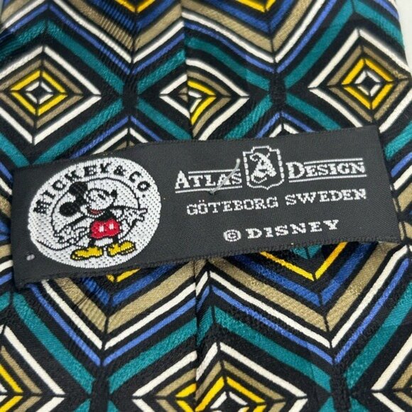 Atlas Design Disney Donald Duck Gateborg Sweden Neck Tie  100% Silk Grumpy Duck - Picture 8 of 10